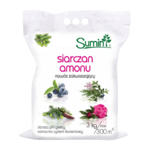 Sumin Nawóz Siarczan Amonu 3 kg – Intensywny Wzrost i Zakwaszenie Gleby