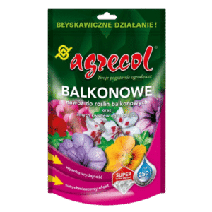 Agrecol Nawóz do Roślin Balkonowych, Krystaliczny 250g – Intensywny Wzrost i Obfite Kwitnienie