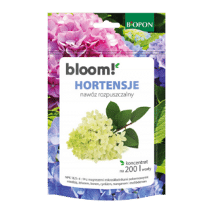 Biopon Bloom Nawóz Rozpuszczalny do Hortensji 200 g – Intensywne Kwitnienie Twoich Hortensji