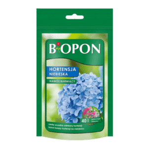 Biopon Nawóz Barwiący do Hortensji Niebieskiej 200 g – Intensyfikacja Niebieskich Kwiatów