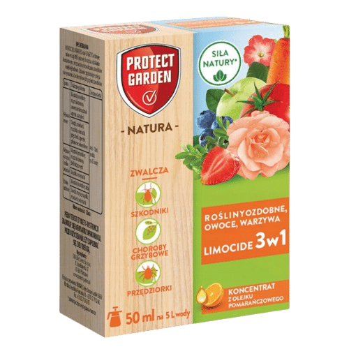 Protect Garden Limocide 50 ml – Skuteczna Ochrona Roślin Przed Szkodnikami i Chorobami Protect Garden Limocide 3w1 50 ml – Insektycyd, Akarycyd, Fungicyd do Ochrony Roślin