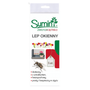 Sumin Lep Okienny Kwiaty na Muchy i Meszki 5 sztuk - obrazek 1