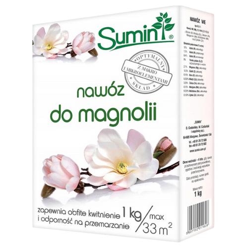 Sumin Nawóz Do Magnolii 1 kg – Zdrowy Wzrost i Obfite Kwitnienie