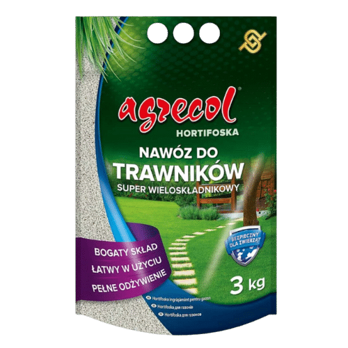 Agrecol Trawnik – Hortifoska 3 kg dla Gęstego i Zdrowego Trawnika Agrecol Hortifoska 3 kg – Gęsty i Zdrowy Trawnik
