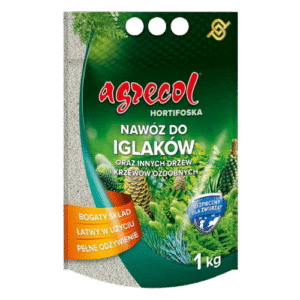 Agrecol Iglak Hortifoska 1kg – Nawóz dla Zdrowych i Zielonych Roślin Iglastych
