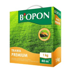 Biopon Trawa Premium 1 kg – Mieszanka Nasion na Gęsty i Zielony Trawnik