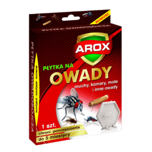 Arox Płytka na Owady Skuteczna na Muchy, Komary i Mole 1 sztuka - obrazek 1