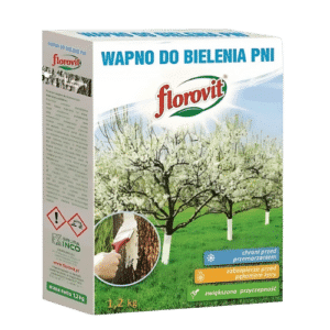 Florovit Wapno do Bielenia Drzewek 1,2 kg – Ochrona Drzew Owocowych przed Uszkodzeniami Mrozowymi
