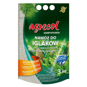 Agrecol Iglak Hortifoska 3kg – Zdrowe i Gęste Iglaki przez Cały Rok