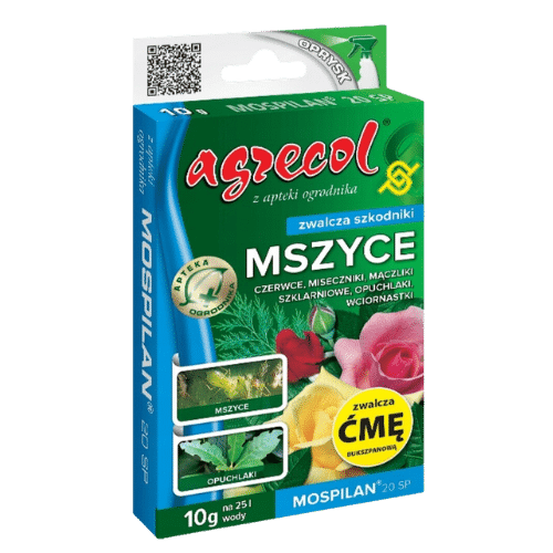 Agrecol Mospilan 20 SP 10 g – Zwalcza Ćmę Bukszpanową i Inne Szkodniki