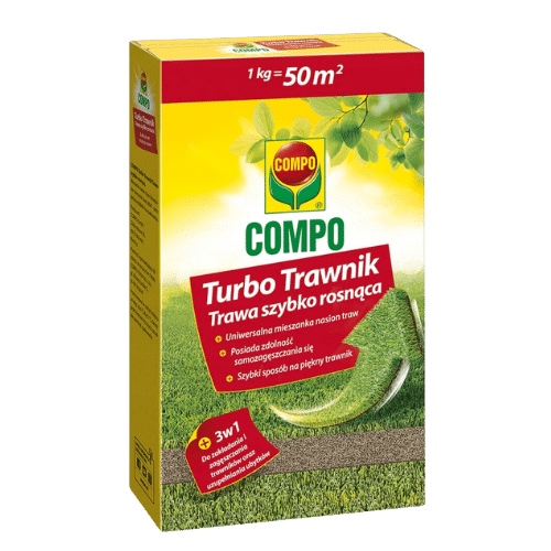 Compo Turbo Trawnik 1 kg – Nasiona Traw