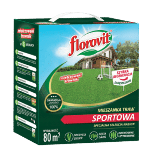 Florovit Mieszanka Traw Sportowa 2 kg – Wytrzymały Trawnik do Intensywnego Użytkowania