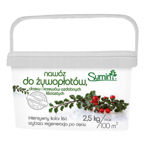 Sumin Nawóz Do Żywopłotów 2,5 kg – Gęsty i Zdrowy Żywopłot