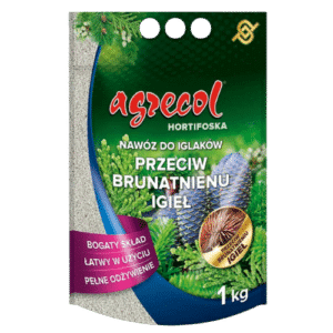 Agrecol Hortifoska 1 kg – Zdrowe i Zielone Iglaki, Przeciw Brązowieniu Igieł