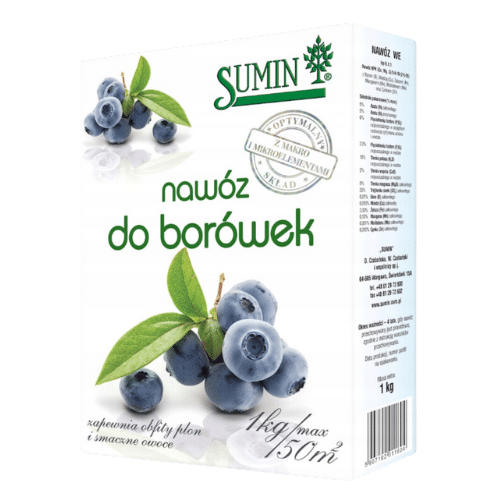 Sumin Nawóz Do Borówek 1 kg – Zdrowy Wzrost i Obfite Owocowanie