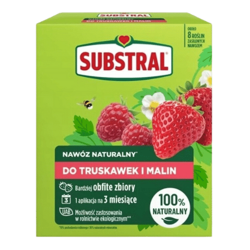 Substral Naturalny Nawóz do Truskawek i Malin 650 g – Obfite Plony i Zdrowe Rośliny