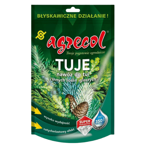 Agrecol 0,35kg Nawóz Krystaliczny do Tuj – Intensywne Wzmocnienie i Zagęszczenie Roślin Agrecol Tuje Nawóz Krystaliczny 0,35kg – Intensywne Wzmocnienie i Zagęszczenie Roślin