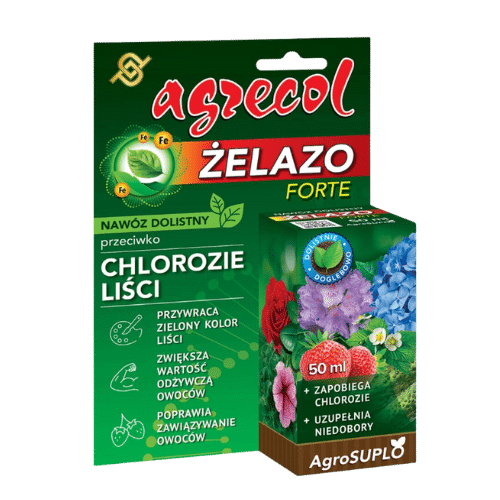 Agrecol Żelazo Dolistne 50ml – Skuteczna Walka z Chloroza i Zdrowe Rośliny