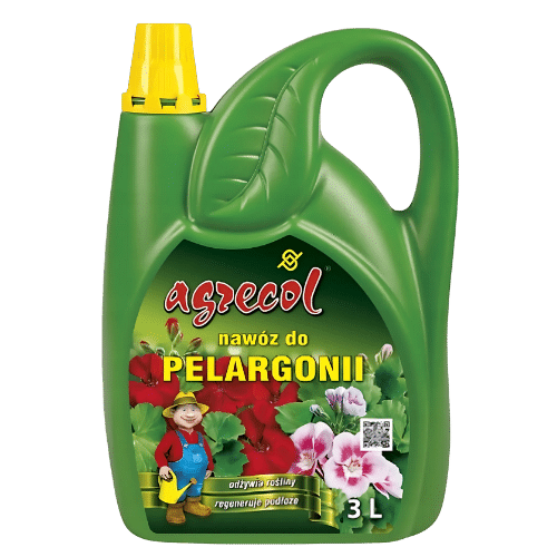 Agrecol Nawóz do Pelargonii Organiczo-Mineralny 3L – Intensywne Kwitnienie i Zdrowy Wzrost