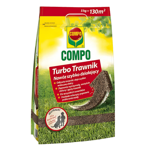 Compo Turbo Trawnik Nawóz Uniwersalny 5kg – Intensywna Zieleń i Zdrowy Wzrost