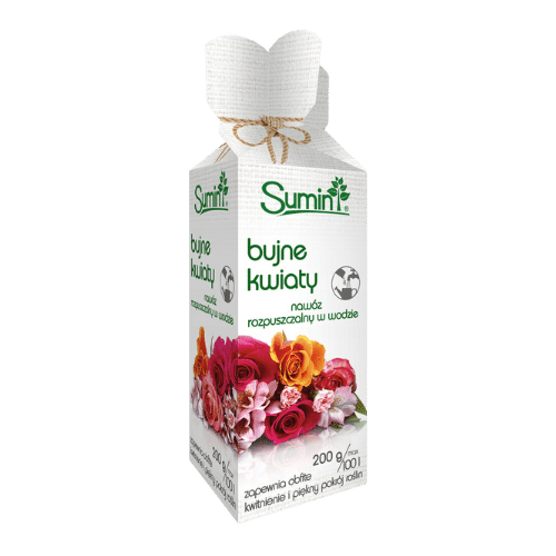 Sumin Nawóz Rozpuszczalny Bujne Kwiaty 200 g – Intensywne Kwitnienie i Zdrowy Rozwój Roślin