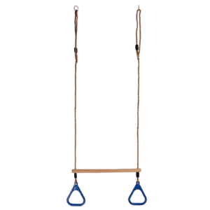 Greenmill GR0132 Trapez Drewniany Gimnastyczny z Trójkątnymi Obręczami Huśtawka dla Dzieci - obrazek 1