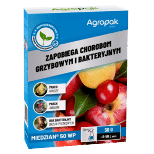 Agropak Miedzian 50 WP Skuteczny Środek Grzybobójczy do Ochrony Roślin 50g - obrazek 1
