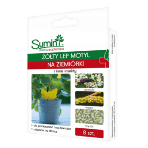 Sumin Żółty Lep Motyl 8 sztuk - obrazek 1