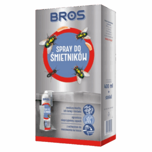 Bros Spray do śmietników + stelaż ochrona przed owadami i brzydkim zapachem 400ml - obrazek 1