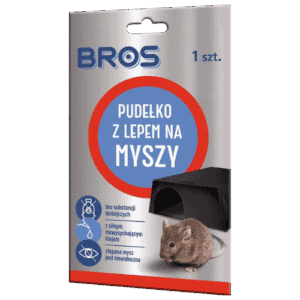 Bros Pudełko z lepem na myszy skuteczna i bezpieczna pułapka - obrazek 1