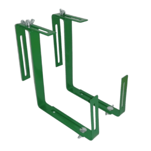 Greenmill Uchwyt Wieszak do Skrzynki Balkonowej Regulowany Zielony 2szt - obrazek 1
