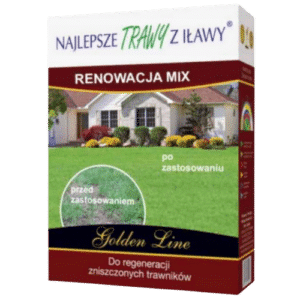 Trawa Renowacja Mix Premium Golden Line Błyskawiczna Regeneracja Trawnika 1kg - obrazek 1
