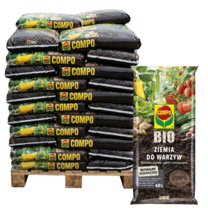COMPO BIO Ziemia do Warzyw 60L Paleta 42 sztuk Organiczna