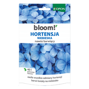 Nawóz Barwiący BIOPON BLOOM! Hortensja Niebieska 200g - obrazek 1