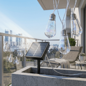 Girlanda Solarna Ogrodowa LED 3,8m FELISI Zimna Biel - obrazek 5