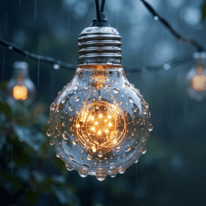 Girlanda Solarna Ogrodowa 5,8m MOZA 20 Dużych Żarówek LED - obrazek 2