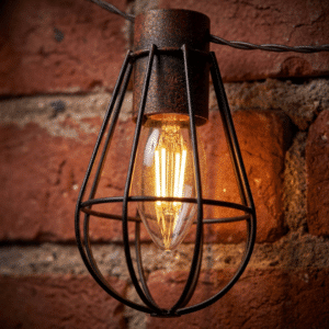 Girlanda Solarna Ogrodowa LED 3,8m LOFT Ciepła Biel - obrazek 4