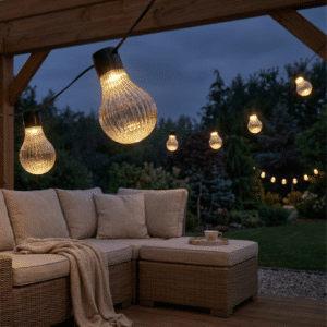 Girlanda Solarna Ogrodowa 5,8m STRIPES 20 LED Ciepła - obrazek 2