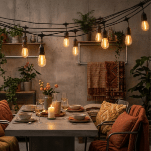 Girlanda Ogrodowa 220V 10m FILAME Wymienne Żarówki E27 LED - obrazek 2