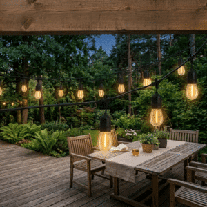 Girlanda Ogrodowa 220V 20m FILAME 20 Żarówek E27 LED - obrazek 6
