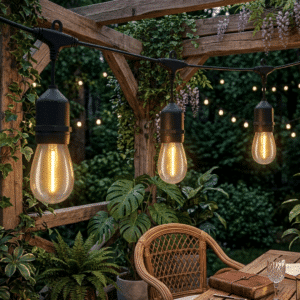 Girlanda Ogrodowa 220V 10m FILAME Wymienne Żarówki E27 LED - obrazek 6