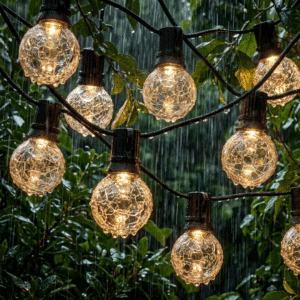 Girlanda Solarna Ogrodowa LED 3,8m RONA Duże Kule 5cm - obrazek 2